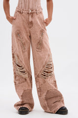 NEW ITEM DISTRESSED DENIM JEAN