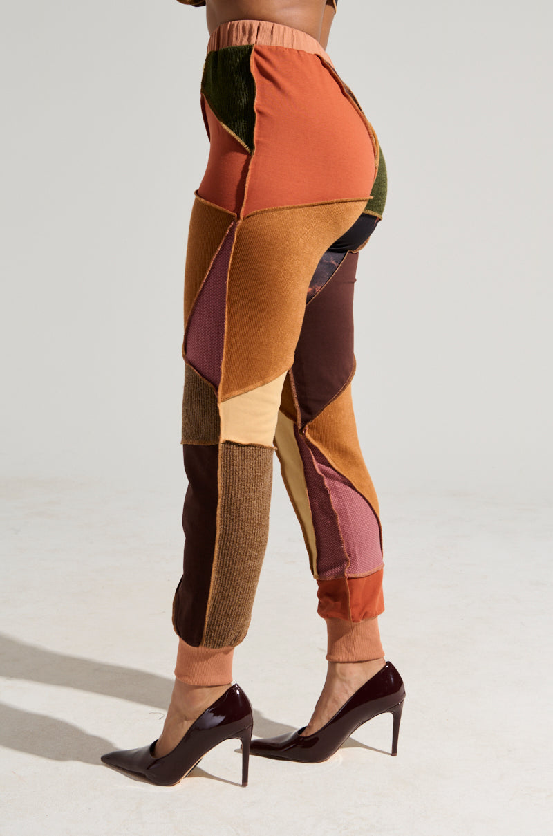CATCH FEELINGS PATCHWORK JOGGER