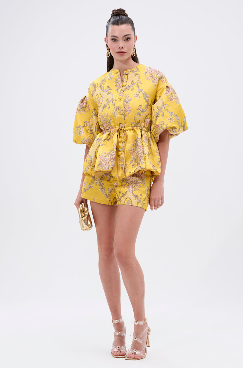 ETHEREAL BROCADE SHORTS