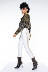 ALL ABOUT PEARLS HIGH RISE TROUSER
