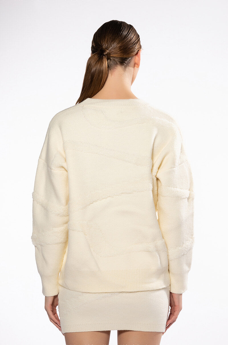 COMIN IN HOT CREW NECK SWEATER