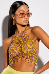 FANTASY DROP BODY CHAIN TOP