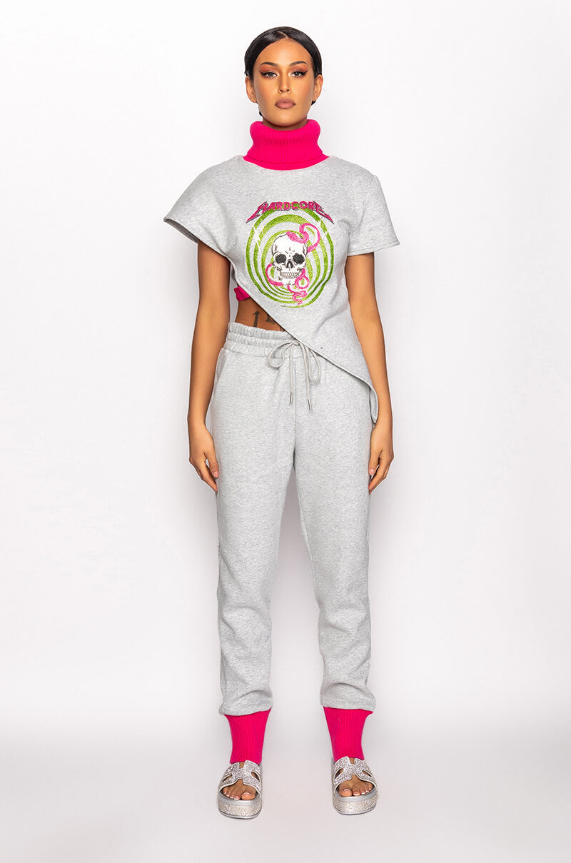 HARD POP OF COLOR SKINNY JOGGER