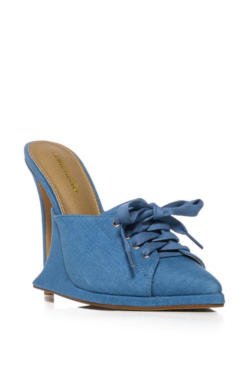 STUNNA DENIM PUMP
