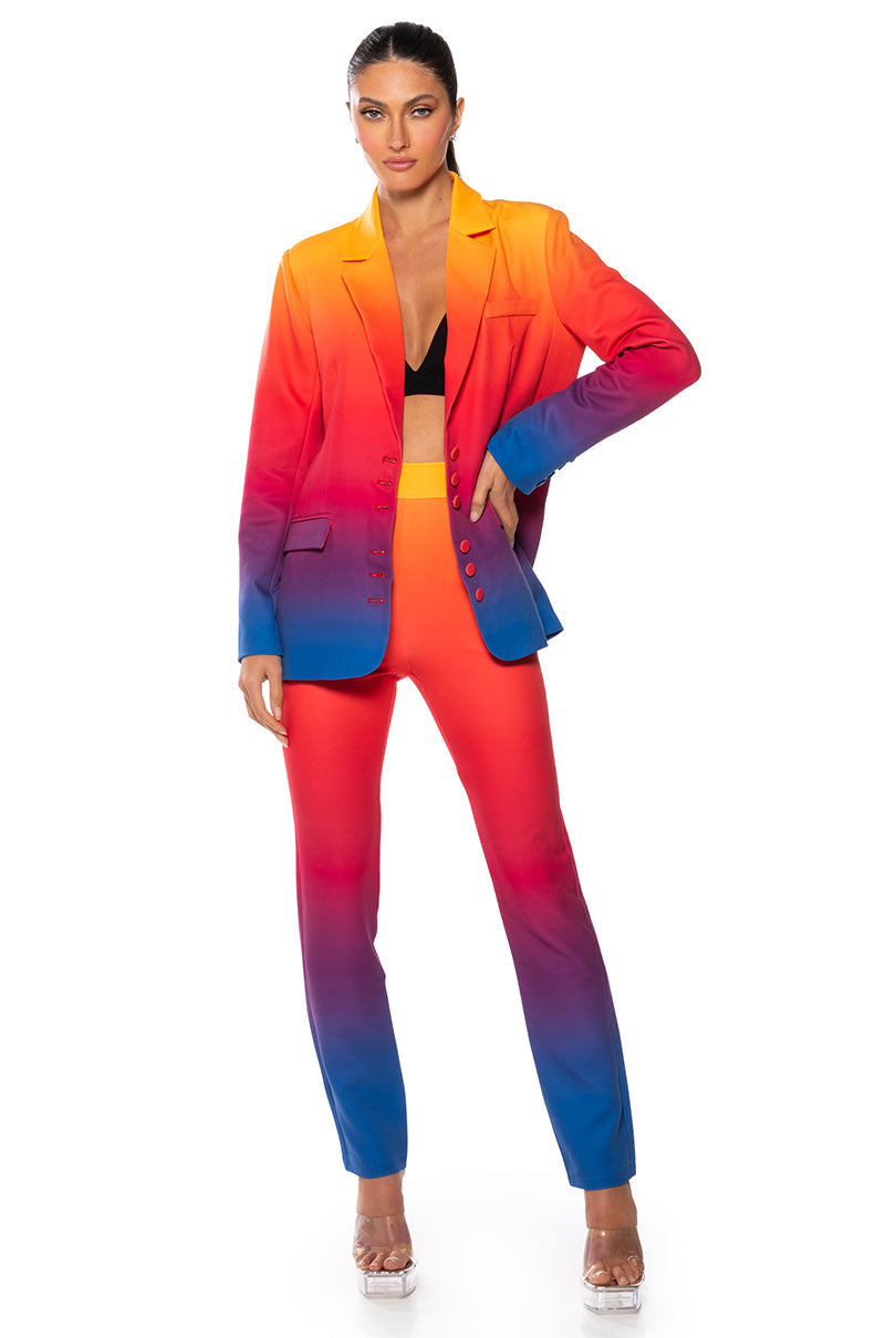 SUNSET IN PARADISE OMBRE SKINNY PANTS